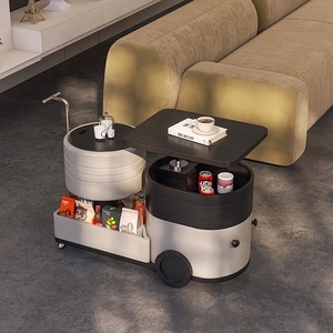 Mesa de centro minimalista móvil con almacenamiento y tapa elevable para sala de estar - Product Image 3