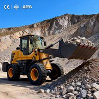 Machinerie de construction, chargeuse sur pneus chinoise d'extérieur, chargeuse sur pneus de 1 tonne, mini chargeuse sur pneus, chargeuse à bois diesel, ferme d'élevage