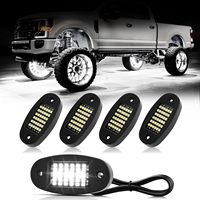 Luces LED para Camiones y Vehículos Todoterreno, Impermeables IP68, Aluminio Aeronáutico, Luz Blanca Pura de 6000K, Ajuste Universal para RV, UTV