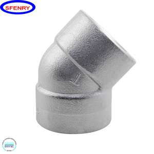 Sfenry ASME B16.11 Rèn Ống Phụ Kiện 3000 LB SUS 304 / <span class=keywords><strong>A105</strong></span> SW Socket Hàn Và <span class=keywords><strong>Threaded</strong></span> 45 Độ <span class=keywords><strong>Elbow</strong></span> - Product Image 3