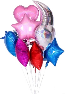 Nuovo arrivo Party globos-al-por-mayor 18 pollici Solid Star Heart Cream Foil <span class=keywords><strong>palloncini</strong></span> solidi per la decorazione della festa - Product Image 5