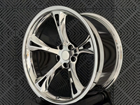 Nouvelle jante concave forgée triple polissage chromé sur mesure 5x130/5x120/6x139.7 en aluminium 25mm/30mm de 18 à 26 pouces pour Jeep Truck C10 – Garantie 5 ans