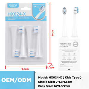 Tête de <span class=keywords><strong>brosse</strong></span> à dents électrique Hx3/6/9 têtes de rechange pour rechargeable IPX7 étanche 4/paquet - Product Image 6