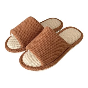 XIXITIAO RTS Pantofole in Lino da Donna <span class=keywords><strong>con</strong></span> Punta Aperta e <span class=keywords><strong>Zeppa</strong></span> Stile Pelliccia Scarpe Estive da Interno per Camera da Letto per Uomo - Product Image 6