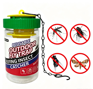 Trampa para Moscas de Plástico Directo de Fábrica, Botella Atrapa Moscas con Cebo Atractivo Reutilizable para Control de Plagas en Jardín, Granja y Restaurante - Product Image 4