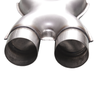 Échappement double universel personnalisé de 2 pouces 2.25 pouces 3 pouces Crossover X Pipe
