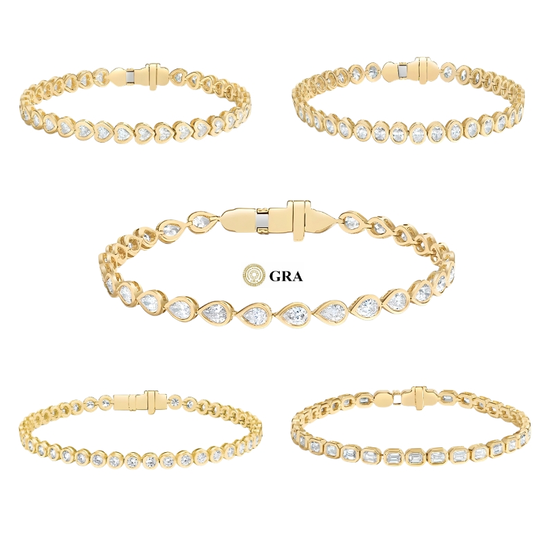 Oro macizo de 18k + moissanita