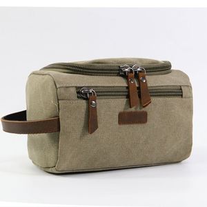 Travel <b>Toiletry</b> <b>Bag</b> <b>for</b> <b>Men</b> - Large Hanging Organizer, Business & Aviation Style, Canvas Cosmetic Pouch - Product Image 2