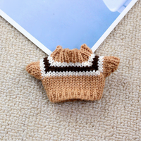Nouveaux produits 2026 : Mini pull Moru pour poupée Kt Labu, vêtements pour poupée en peluche de 10 cm à moins d'un dollar, 07