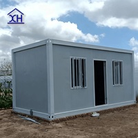 Maison préfabriquée mobile de luxe XH de 20 pieds, noire, détachable, pour hôtel, villa, chambre modulaire