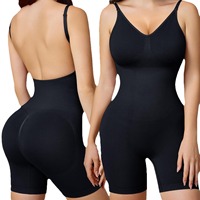 Gaine Amincissante Sculpte-Fesses Culotte Effet Ventre Plat Body Sans Bretelles Jambe Intégrée