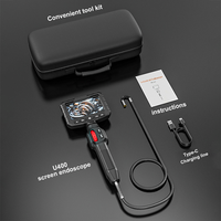 Endoscope industriel HD 1080P à double direction 360 degrés, objectif unique 3,9/6 mm, écran IPS 4,3 pouces, étanche IP67, pour tuyaux de voiture