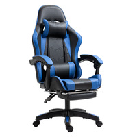 Chaise de jeu ergonomique en cuir pour e-sport, pivotante et inclinable, design moderne, base 5 étoiles pour le jeu compétitif et l'utilisation au bureau