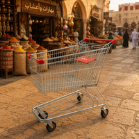 Chariot de supermarché Jiangsu personnalisé en acier grillagé grande capacité avec protection anticorrosion – Meilleure vente