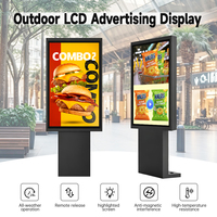 Écran vidéo mural LCD extérieur avec résolution 4K UHD, indice de protection IP65, prise en charge de l'animation, entrée RJ45 pour la publicité en magasin de détail