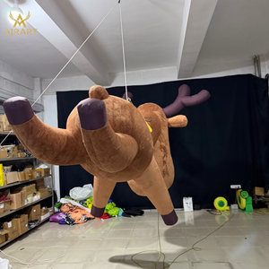 Renne gonflable personnalisé en peluche de dessin animé, ballon de mascotte gonflable Capreolus Pygargus pour la publicité de fête - Product Image 3