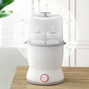 2022 New Arrival Soft Night Light Rotation Control double capacity baby bottle warmer and sterilizers