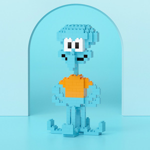 Ensemble de blocs de construction Bob l'éponge 100-200 pièces Jouet créatif DIY pour enfants de 5 à 14 ans Unisexe - Product Image 4