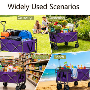 Chariot <span class=keywords><strong>de</strong></span> plage pliable multifonctionnel pour jardin extérieur, chariot <span class=keywords><strong>de</strong></span> camping pliable adapté à la <span class=keywords><strong>pêche</strong></span>, aux fournitures et équipements <span class=keywords><strong>de</strong></span> jardinage - Product Image 2