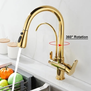 Grifo de <span class=keywords><strong>Cocina</strong></span> de Latón OEM con Filtro Purificador de Agua, Elimina Cloro y Metales Pesados, Grifo de Agua Potable Saludable, Venta de Fábrica - Product Image 3