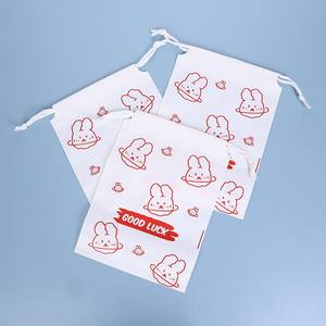 Sac d'emballage personnalisé avec cordon de serrage, sac d'emballage pour sous-vêtements, sac à fermeture éclair transparent en PE, sac de rangement pour maillot de bain, bonnet, chaussettes, petit cadeau - Product Image 1