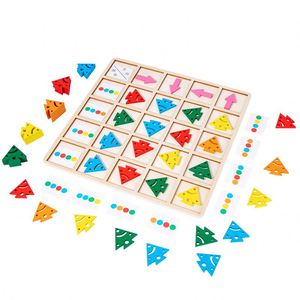 Boy Girl Educational Sorting Game Wooden Color Direction Arrow Matching <b>Puzzle</b> Toy - Product Image 5