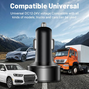 อะแดปเตอร์ชาร์จโทรศัพท์ในรถยนต์แบบ USB เร็ว5 in 1พร้อมพอร์ต<span class=keywords><strong>3</strong></span>.0 PD คู่จอแสดงแรงดันไฟฟ้าสำหรับ iPhone และ Samsung สำหรับ huaw - Product Image 6