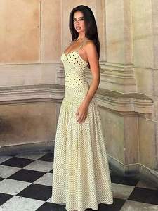 Agente de Compras 1688, Vestido Maxi con Tirantes Finos y Estampado de Puntos, Marca FTS, Más de 10 Años de Experiencia, Baja Comisión - Product Image 1