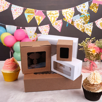 Set 2-teilige Cupcake-Box zum Dekorieren von Kuchen
