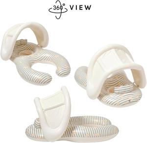 <b>Inflatable</b> Pool <b>Float</b> Chair with Canopy Adult Swimming Lounge Seat Ergonomic Floating Row for Pool Beach Water Fun - Product Image 3