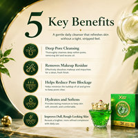 Gel nettoyant en cristal de glace à l'alginate XCEO, nettoyage en profondeur, élimination des points noirs, éclaircissant, crème démaquillante, nettoyage du visage