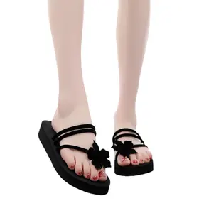 נעלי נשים כפכפי floos קיץ סנדלים מפעל הסיטונאי קוריאני גרסה של התלמידים החוף ללבוש תחתון עבה גבוה
