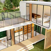 Maison Capsule Préfabriquée de Luxe Européenne M7 en Aluminium Étanche à 2 Étages pour Utilisation en Parc - Série Airport Homes