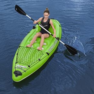 <span class=keywords><strong>Bestway</strong></span> 65097 Kayak <span class=keywords><strong>gonflable</strong></span> à siège unique Koracle X1 Ensemble de canoë de pêche avec sac de transport, pagaie - Product Image 2