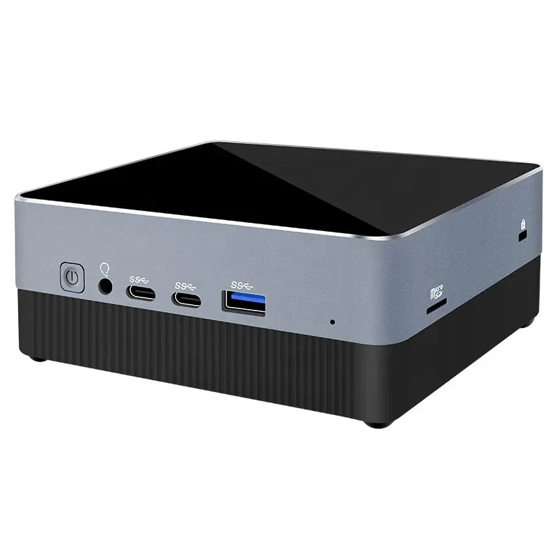 YCT Gaming Mini Pc 11th Gen I7 1165G7 ordinateur de bureau Lan contrôleur deux moniteur d'affichage pour les affaires et l'éducation pièces jeu