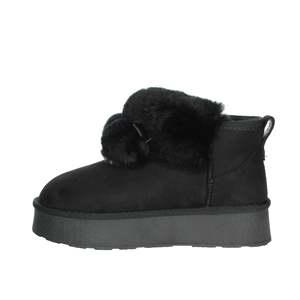 Laura Biagiotti Women's Low Ankle Boots Black Size 36 Winter Warm Fur Trimmed Snow Bootie - Product Image 1
