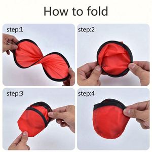 Personalized LOGO Printed Eco-friendly ROMANCE Style Collapsible Mini <b>Hand</b> <b>Fans</b> Wedding Round Nylon Folding Handheld <b>Fan</b> Pouch - Product Image 2