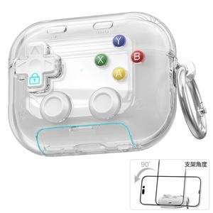 Funda Protectora Transparente para Auriculares con Diseño Retro de Videojuegos para AirPods <span class=keywords><strong>Pro</strong></span> 2 3/4, Funda Protectora Antigolpes para Auriculares - Product Image 5