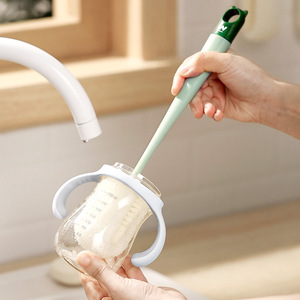 Long-Handled Sponge Cup Brush Macaron Color PP Material Bottle Cleaning Tea Stain Remover - Product Image 3