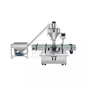Automatic 10kg 25kg 50kg Metering Cement Volumetric Bagger Weighing and Sewing Packer Powder Open Mouth Packing Machine