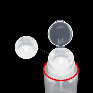 Flacon distributeur à pompe à pression vide en plastique pour dissolvant de vernis à ongles, maquillage, alcool, liquides - Product Image 4