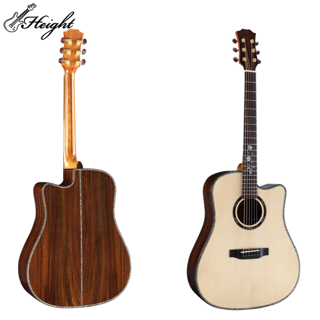 Engelmann Spruce Bracing Acoustic Guitar Professional 41 Inch Okoume Neck
