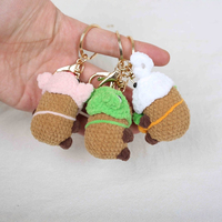 Vente en gros d'animaux au crochet : Capibara, Kapibala, Capybara. Articles au crochet faits main, porte-clés, poupées et jouets au crochet en forme de Capybara.
