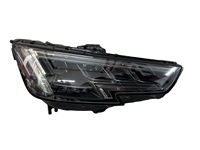 Untuk Audi A4L S4 RS4 2017-2020 Lampu Depan LED Matrix 12V 6000K Latar Belakang Hitam dengan 4000 Lm Garansi 1 Tahun untuk Penggantian OEM