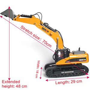 Excavadora <span class=keywords><strong>huina</strong></span> <span class=keywords><strong>580</strong></span> 1: 14 23ch full metal rc excavator <span class=keywords><strong>huina</strong></span> 1580 top product 2022 - Product Image 4