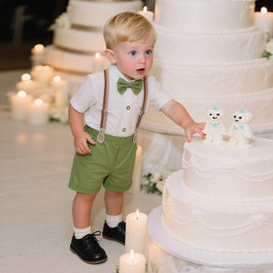 Ensembles de Vêtements pour Garçons Style Été <span class=keywords><strong>1</strong></span>-7 Ans Tenues de Cérémonie <span class=keywords><strong>Anniversaire</strong></span> pour Enfants - Product Image 1