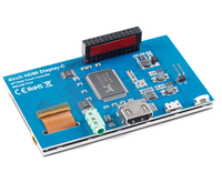 Écran LCD HDMI IPS à angle complet de 4 pouces, écran tactile haute définition compatible avec Raspberry Pi