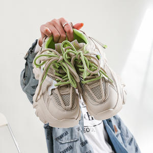 <b>Chunky</b> Shoes Women Platform Mesh Dad Shoes High Heel 6-8cm Breathable Lightweight Sport Style - Product Image 2