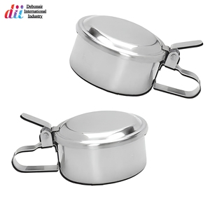 Mug et pot à mucosités en acier inoxydable médical avec couvercle 450 ml – Instruments personnalisés – Fournisseur en gros - Product Image 4