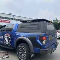 Kanopi Truk Aluminium Alloy Dual Cab untuk Ford F150 Maverick Ranger Tacoma Hilux, Hardtop Camper Shell Tahan Air dengan Kunci